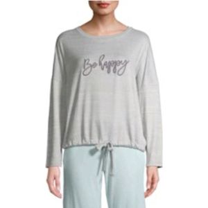 NWT Secret Treasures " Be Happy "  Sleep Tie Top